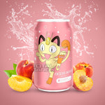 Ocean Bomb - Pokemon Meowth - Peach Flavour Sparkling Water (355ml)