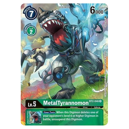 Digimon Card Game - BT-11 - Dimensional Phase - MetalTyrannomon- (Rare) - BT2-046