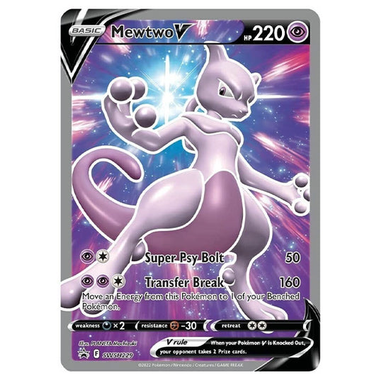 Pokemon - Sword & Shield - SWSH Black Star Promos - Mewtwo V - SWSH229