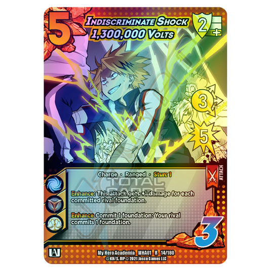 My Hero Academia - Wave 1 - Indiscriminate Shock 1,300,000 Volts (Extra Rare) 14/180 (Foil)