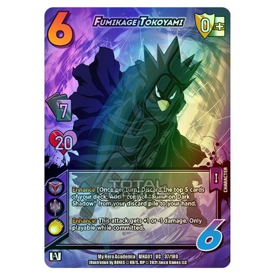 My Hero Academia - Wave 1 - Fumikage Tokoyami (Extra Rare) 37/180 (Foil)