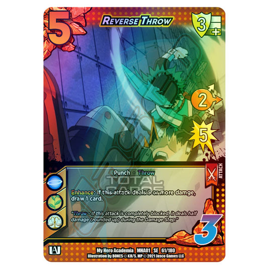 My Hero Academia - Wave 1 - Reverse Throw (Extra Rare) 61/180 (Foil)