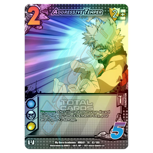 My Hero Academia - Wave 1 - Aggressive Temper (Extra Rare) 82/180 (Foil)