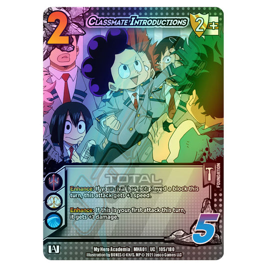 My Hero Academia - Wave 1 - Classmate Introductions (Extra Rare) 105/180 (Foil)