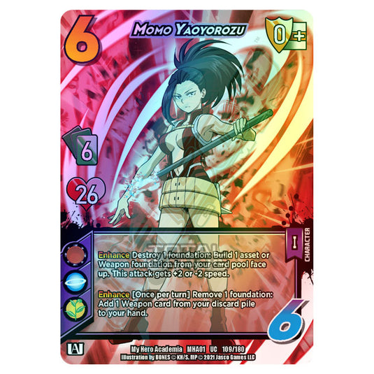 My Hero Academia - Wave 1 - Momo Yaoyorozu (Extra Rare) 109/180 (Foil)