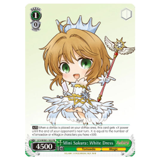 Weiss Schwarz - Mini Sakura: White Dress - Cardcaptor Sakura Box Topper - WX01-102PR