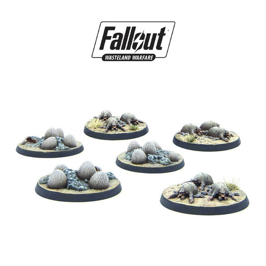 Fallout - Wasteland Warfare - Wasteland Creatures - Mirelurk Hatchlings Plus Eggs