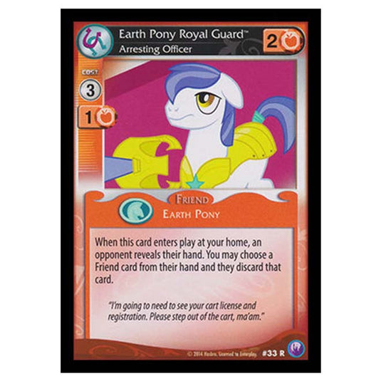 MLP - Canterlot Nights - Earth Pony Royal Guard, Arresting Officer - 33/203