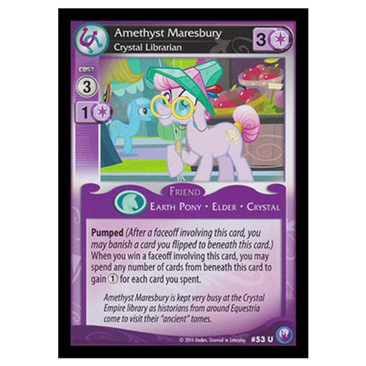 MLP - Canterlot Nights - Amethyst Maresbury, Crystal Librarian - 53/203