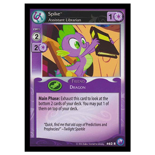 MLP - Canterlot Nights - Spike, Assistant Librarian - 62/203