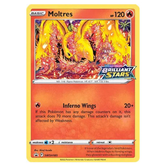 Pokemon - Sword & Shield - SWSH Black Star Promos - Moltres - SWSH185