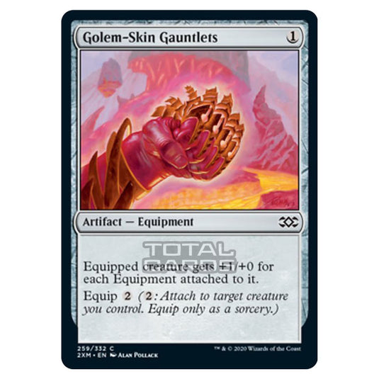 Magic The Gathering - Double Masters - Golem-Skin Gauntlets - 259/384