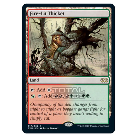 Magic The Gathering - Double Masters - Fire-Lit Thicket - 317/384