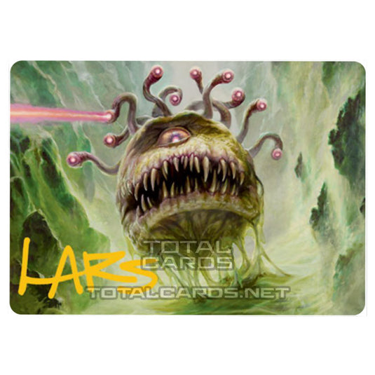 Magic The Gathering - Adventures in the Forgotten Realms - Art Series - Baleful Beholder  - 1/81 (Signed)