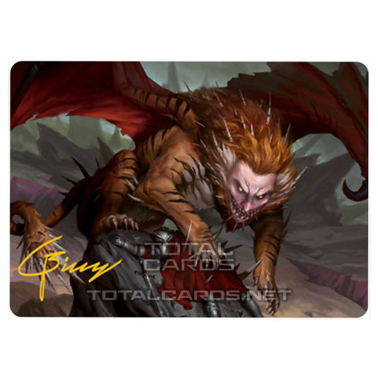 Magic The Gathering - Adventures in the Forgotten Realms - Art Series - Manticore - 6/81 (Signed)