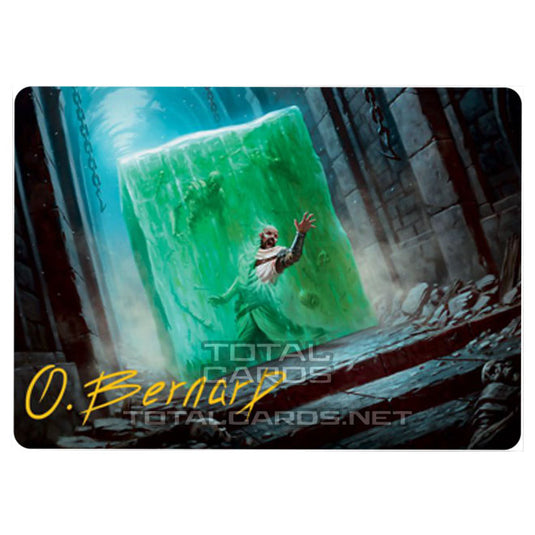 Magic The Gathering - Adventures in the Forgotten Realms - Art Series - Gelatinous Cube - 7/81 (Signed)