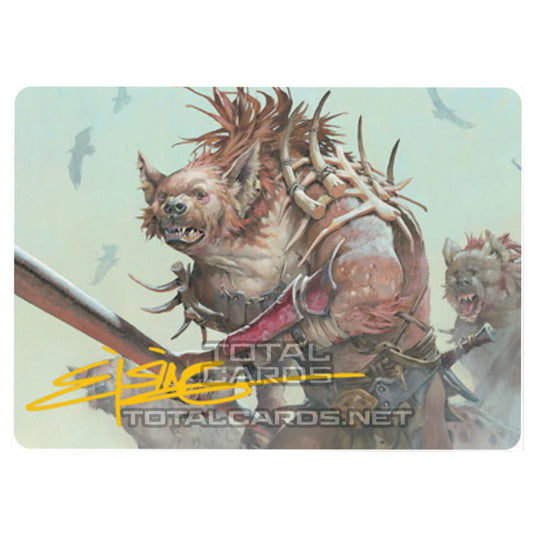 Magic The Gathering - Adventures in the Forgotten Realms - Art Series - Gnoll Hunter - 11/81 (Signed)