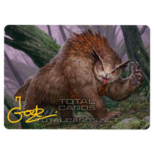 Magic The Gathering - Adventures in the Forgotten Realms - Art Series - Owlbear - 15/81 (Signed)