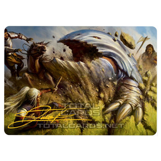 Magic The Gathering - Adventures in the Forgotten Realms - Art Series - Bulette  - 16/81 (Signed)