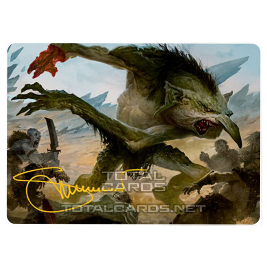 Magic The Gathering - Adventures in the Forgotten Realms - Art Series - Loathsome Troll  - 21/81 (Signed)