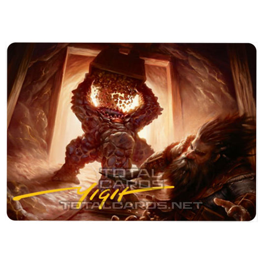 Magic The Gathering - Adventures in the Forgotten Realms - Art Series - Xorn  - 23/81 (Signed)