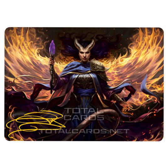 Magic The Gathering - Adventures in the Forgotten Realms - Art Series - Farideh, Devil's Chosen  - 32/81 (Signed)