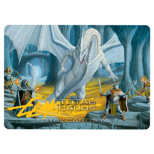 Magic The Gathering - Adventures in the Forgotten Realms - Art Series - Cave of the Frost Dragon  - 46/81 (Signed)