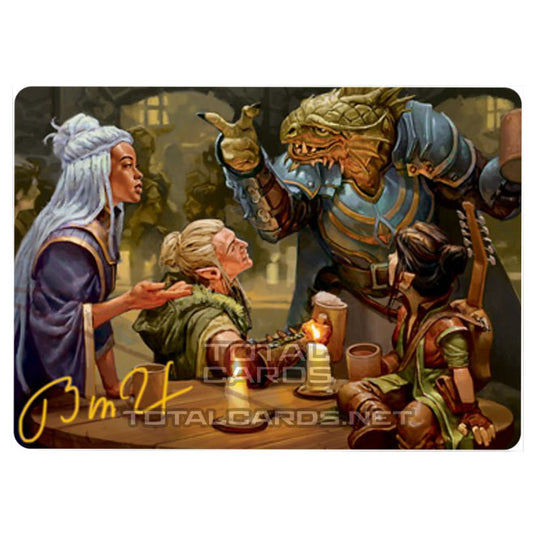 Magic The Gathering - Adventures in the Forgotten Realms - Art Series - You Meet in a Tavern - 49/81 (Signed)