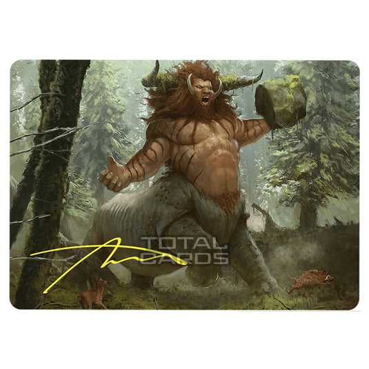 Magic The Gathering - Commander Masters - Art Series - Stonehoof Chieftain - 26/81 (Signed)