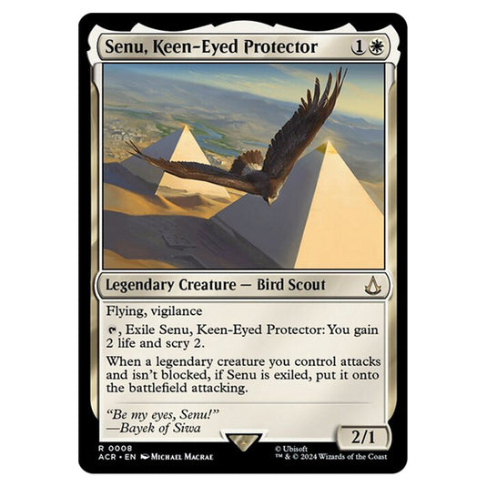 Magic The Gathering - Universes Beyond - Assassin's Creed - Senu, Keen-Eyed Protector - 0008