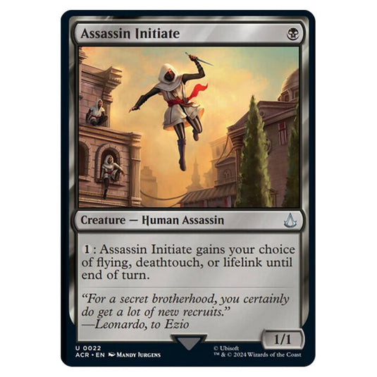 Magic The Gathering - Universes Beyond - Assassin's Creed - Assassin Initiate - 0022