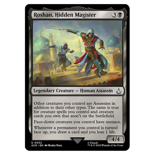 Magic The Gathering - Universes Beyond - Assassin's Creed - Roshan, Hidden Magister - 0032