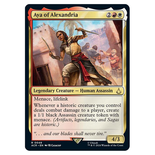 Magic The Gathering - Universes Beyond - Assassin's Creed - Aya of Alexandria - 0048