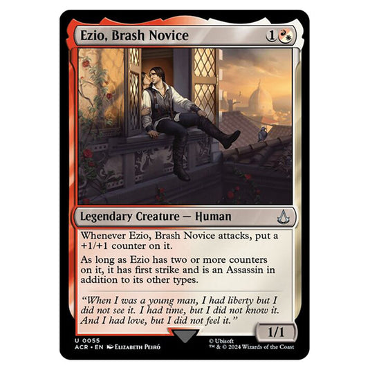 Magic The Gathering - Universes Beyond - Assassin's Creed - Ezio, Brash Novice - 0055