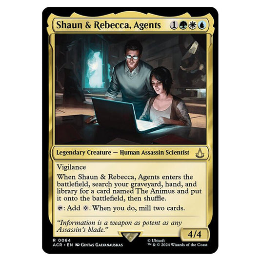 Magic The Gathering - Universes Beyond - Assassin's Creed - Shaun & Rebecca, Agents - 0064