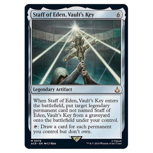 Magic The Gathering - Universes Beyond - Assassin's Creed - Staff of Eden, Vault's Key - 0076