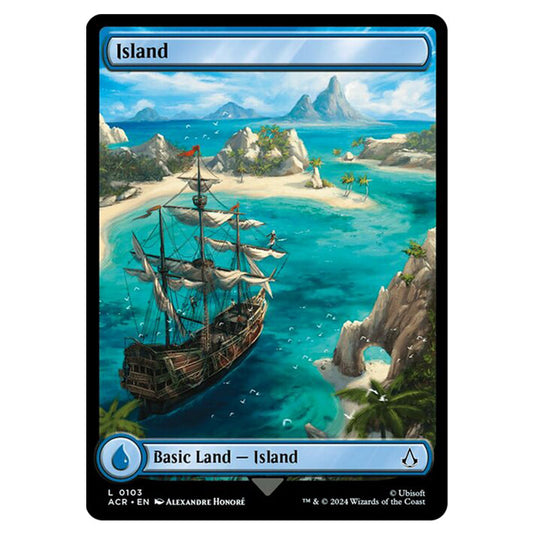 Magic The Gathering - Universes Beyond - Assassin's Creed - Island - 0103