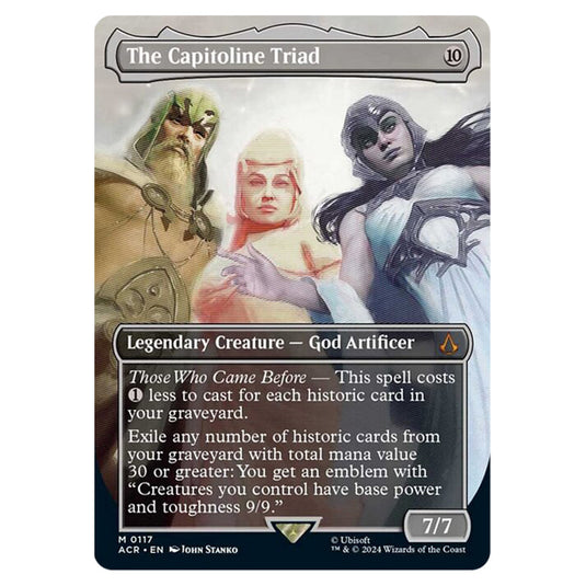 Magic The Gathering - Universes Beyond - Assassin's Creed - The Capitoline Triad (Boderless Card) - 0117