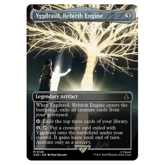 Magic The Gathering - Universes Beyond - Assassin's Creed - Yggdrasil, Rebirth Engine (Borderless Card) - 0126