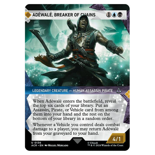 Magic The Gathering - Universes Beyond - Assassin's Creed - Adéwalé, Breaker of Chains (Showcase) - 0136