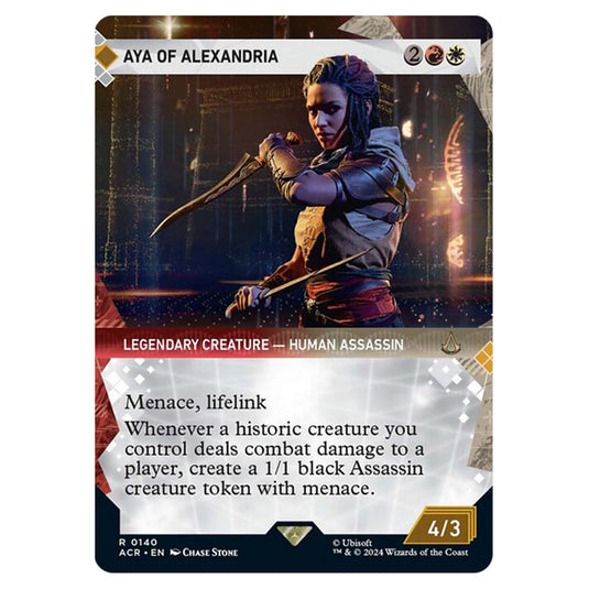 Magic The Gathering - Universes Beyond - Assassin's Creed - Aya of Alexandria (Showcase) - 0140