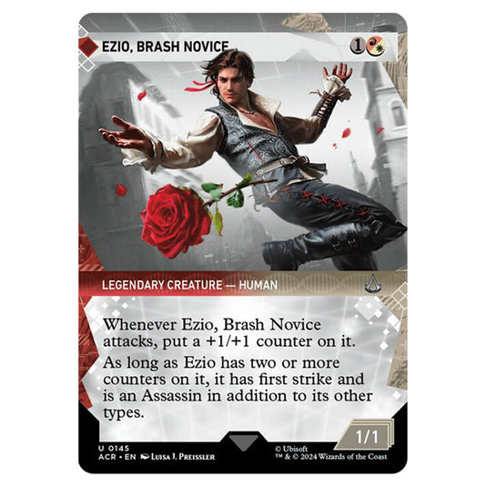 Magic The Gathering - Universes Beyond - Assassin's Creed - Ezio, Brash Novice (Showcase) - 0145