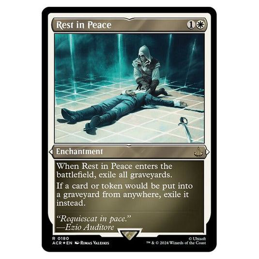 Magic The Gathering - Universes Beyond - Assassin's Creed - Rest in Peace (Etched Foil) - 0180