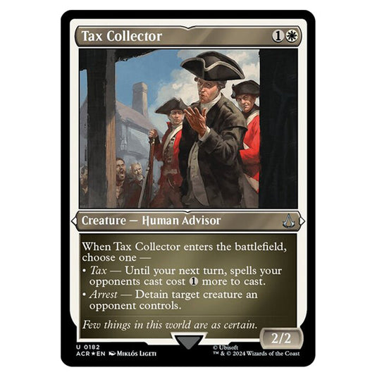 Magic The Gathering - Universes Beyond - Assassin's Creed - Tax Collector (Etched Foil) - 0182