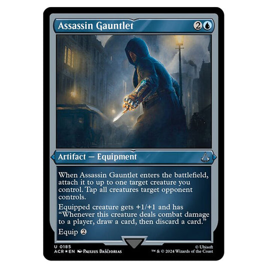 Magic The Gathering - Universes Beyond - Assassin's Creed - Assassin Gauntlet (Etched Foil) - 0185