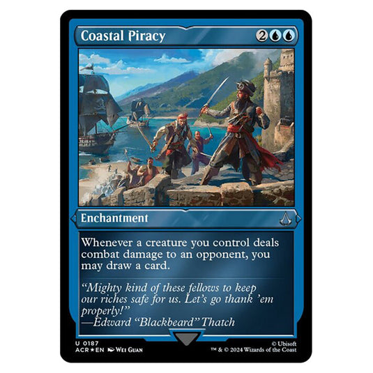 Magic The Gathering - Universes Beyond - Assassin's Creed - Coastal Piracy (Etched Foil) - 0187