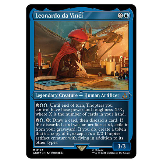 Magic The Gathering - Universes Beyond - Assassin's Creed - Leonardo da Vinci (Etched Foil) - 0193