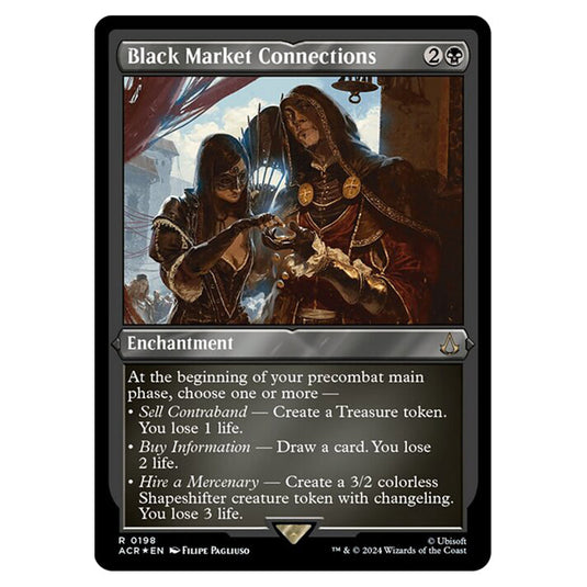 Magic The Gathering - Universes Beyond - Assassin's Creed - Black Market Connections (Etched Foil) - 0198