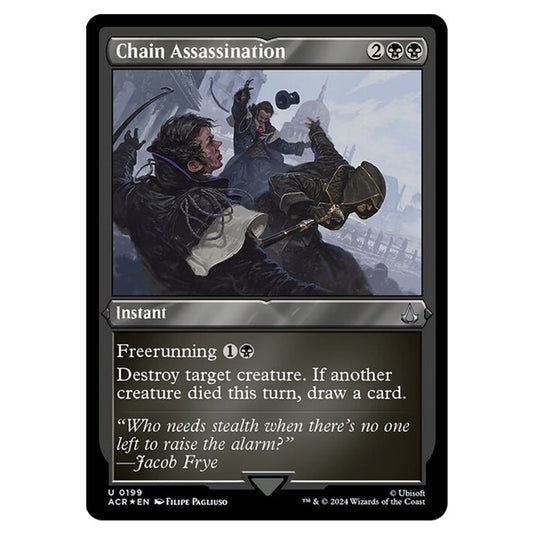 Magic The Gathering - Universes Beyond - Assassin's Creed - Chain Assassination (Etched Foil) - 0199