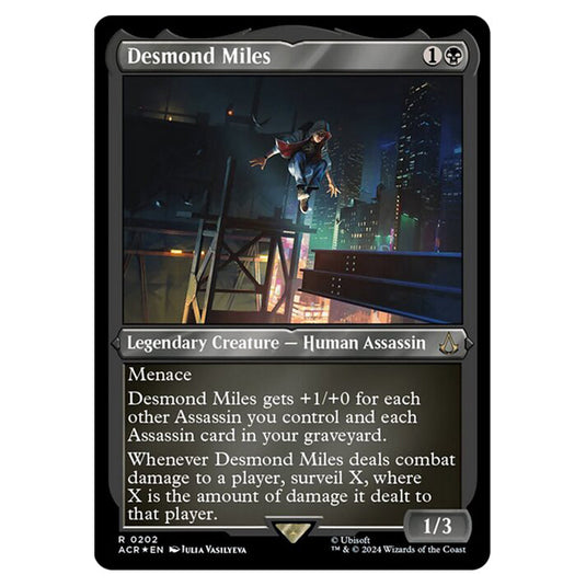 Magic The Gathering - Universes Beyond - Assassin's Creed - Desmond Miles (Etched Foil) - 0202